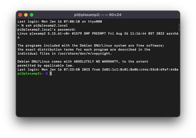 SSH into your Raspberry Pi