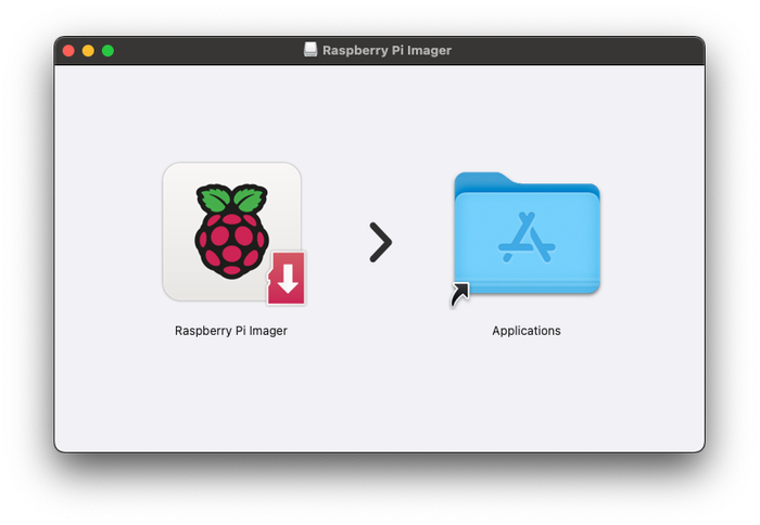 Add Raspberry Pi imager to your Applications folder