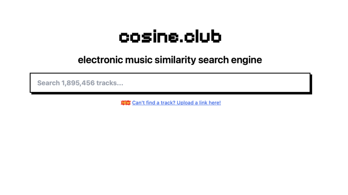 The Creator of Batchcamp has developed another essential tool with the Cosine.club similarity search engine
