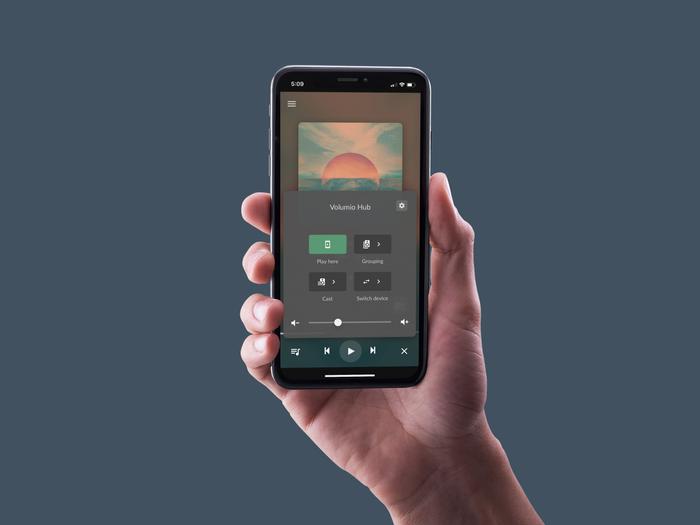 Volumio UNIVERSAL introduces Play Here. Use your mobile device as the audio endpoint